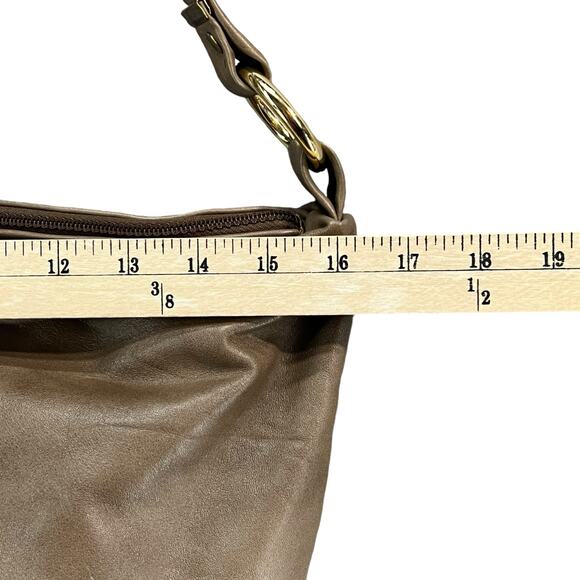 Vintage Letisse Shoulder Hobo Bag Womens Brown Genuine Leather Purse Classic - Picture 7 of 14